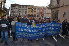 Celebrando #diainternacionaldeladiscapacidad Marcha por las calles de Calahorra #DerechoAsoñar (Foto: ARPS tuitter)