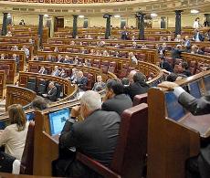 Instantánea del pleno del Congreso de los Diputados