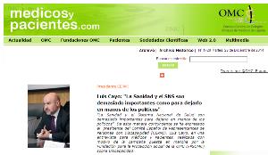 Entrevista con el presidente del CERMI, Luis Cayo Pérez Bueno, en medicosypacientes.com