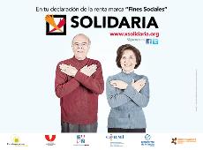 Cartel de la campaña de la X Solidaria