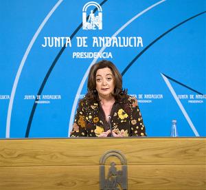 La consejera de la Presidencia y Portavoz, Mar Moreno, informa del Plan aprobado