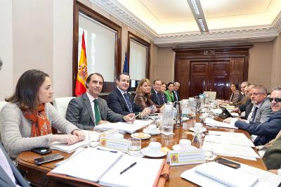 Reunión del ministro de Sanidad, Servicios Sociales e Igualdad, Alfonso Alonso, con la Mesa de Diálogo con la Plataforma del Tercer Sector