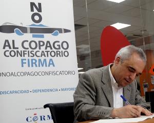 Rafael Simancas se suma a la campaña del CERMI contra el copago confiscatorio