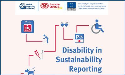 Logotipo utilizado en GRI para introducir la discapacidad en sus memorias de sostenibilidad