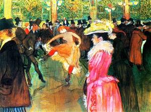 Danza en el Moulin Rouge, de Toulouse-Lautrec