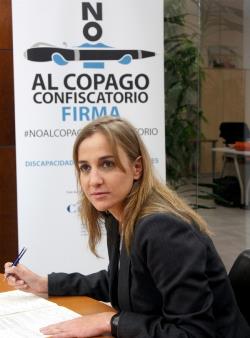 La política madrileña Tania Sánchez se suma a la campaña del CERMI contra el copago confiscatorio