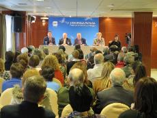 El presidente del CERMI, Luis Cayo Pérez Bueno durante su intervención en los foros de reflexión y diálogo “2020. Rioja Futura” organizados por el Partido Popular de La Rioja