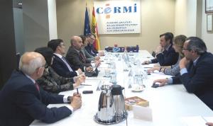 Rafael Hernando, portavoz del Grupo Popular, se reúne en la sede del CERMI con el presidente, Luis Cayo Pérez Bueno, y otros representantes de la entidad