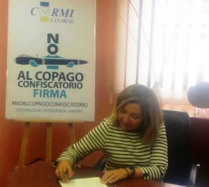 La número dos en la lista del Partido Socialista a la Alcaldía de Las Palmas se suma a la campaña del CERMI contra el copago