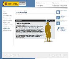 Imagen de la web del Ministerio del Interior, apartado del voto accesible