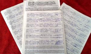 Pliegos firmados de la ILP de la Asociación de Síndrome de Noonan de Cantabria