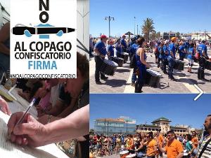 Imágenes de la actividad del CERMI Comunidad Valenciana en su campaña contra el copago