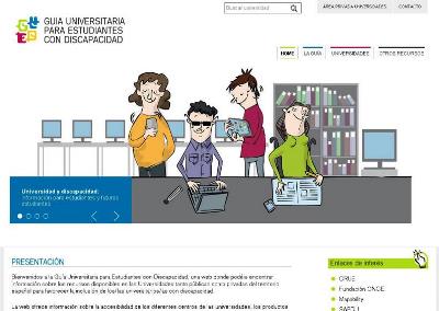 Una de las imágenes de la 'Guía universitaria para estudiantes con discapacidad'