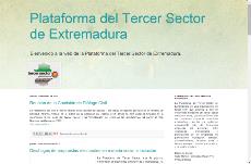 Detalle de la página web del Tercer Sector Extremadura