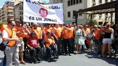 Concentración contra el juego ilegal convocada por el sindicato UTO-UGT en Alicante (Imagen de UTO-UGT)