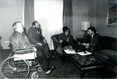 Felipe González recibe a los presidentes de la entidad en 1983