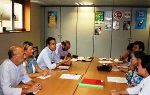 Reunión entre el PP Navarra y miembros del CERMIN