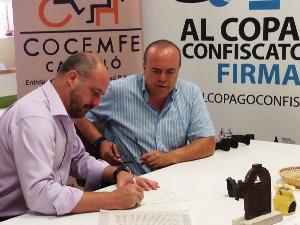 El presidente del Club Deportivo Castellón, David Cruz, se ha sumado a las firmas contra el copago confiscatorio