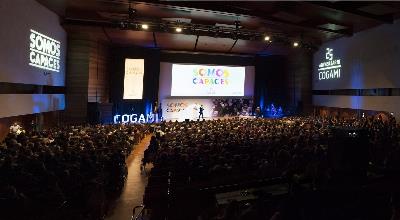 Momento del acto de celebración del 25 aniversario de Cogami en Santiago