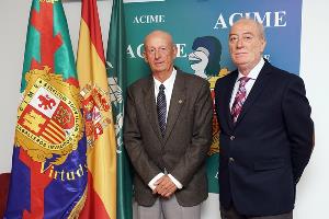 Ramón Rodríguez, presidente de ACIME, y Andrés Median, ex presidente de Acime