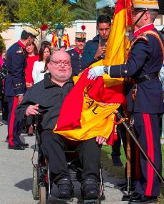 Jura de bandera para personal civil con discapacidad en la Guardia Real