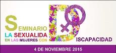 Logo del seminario 'La sexualidad en las mujeres con discapacidad' 