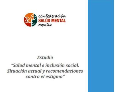 Detalle de la portada de la investigación 'Salud mental e inclusión social. Situación actual y recomendaciones contra el estigma'