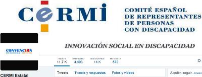 La cuenta oficial del CERMI en Twitter supera los 14.000 seguidores