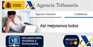 Imagen de la web de la Agencia Tributaria