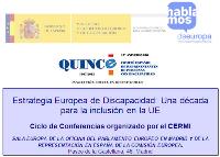 Ciclo de conferencias sobre la Estrategia Europea de Discapacidad