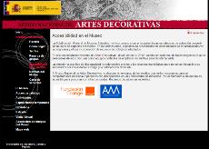 Imagen de la web del Museo de Artes Decorativas donde se disculpa por la falta de accesibilidad para personas con movilidad reducida