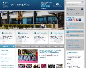 Imagen de la web de la Universidad de Málaga