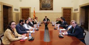 Reunión del COCARMI con el presidente de la Generalitat de Catalunya, Carles Puigdemont
