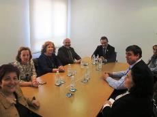 Reunión del CERMI con el consejero de Políticas Sociales de La Rioja, Conrado Escobar