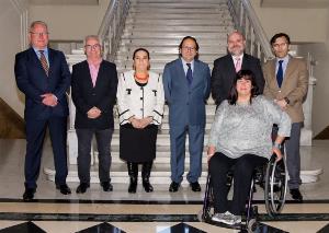 el Comité ejecutivo del CERMI fue recibido por el senador de la Diputación Permanente y secretario primero del Senado, Luis Aznar Fernández