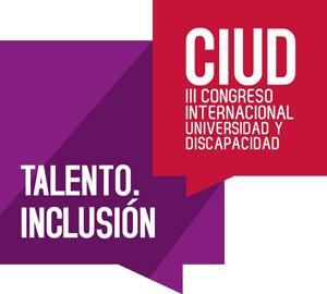 Logo del III Congreso Internacional Universidad y Discapacidad 2016