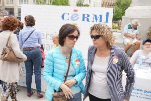 Pilar Villarino, directora ejecutiva del CERMI junto a Teresa Palahí, comisionada de CERMIS Autonómicos