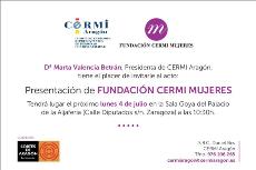Acto de presentación de la Fundación CERMI Mujeres en Aragón
