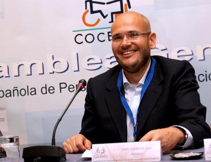 Anxo Antón Queiruga Vila, presidente de Cocemfe