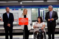 Momento de la presentación del Plan de Accesibilidad e Inclusión de Metro de Madrid