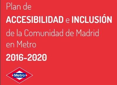 Detalle de la portada del Plan de Accesibilidad e Inclusión de Metro de Madrid 