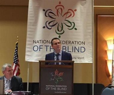 Fernando Riaño, vicepresidente de la Organización Mundial de Ciegos en la Asamblea General celebrada en Orlando de la UMC