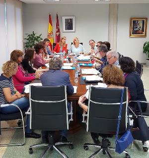 Violante Tomás se reunió con los miembros de la Comisión Regional de Atención Temprana y de la Comisión de Atención Temprana del CERMI Región de Murcia