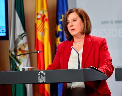 Mª José Sánchez Rubio, consejera de Igualdad y Políticas Sociales de la Junta de Andalucía