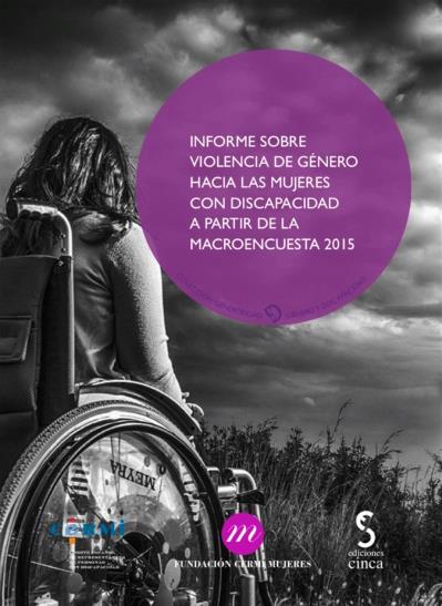 Portada del libro “Violencia de género hacia las mujeres con discapacidad a partir de la Macroencuesta 2015”