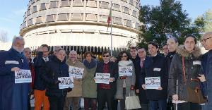 Representantes del CERMI y organizaciones de la discapacidad protestan ante el Tribunal Constitucional y reclaman el derecho al voto para todas las personas con discapacidad