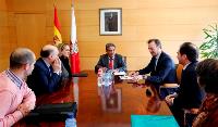 Reunión de CERMI Cantabria con el jefe del Ejecutivo cántabro, Miguel Ángel Revilla