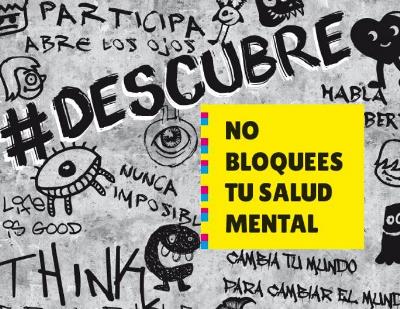Detalle de la portada de la campaña 'No bloquees tu salud mental' de la Confederación Salud Mental España
