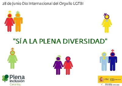 Sí a la plena diversidad, cartel de Plena Inclusión Canarias