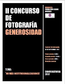 II Concurso Fotografía Generosidad "No más institucionalizaciones"